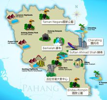 彭亨旅游地图